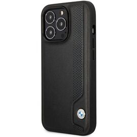 Case BMW BMHCP14X22RBDK iPhone 14 Pro Max 6.7" black/black hardcase Leather Blue Dots - Apple Cases - Cases - Techbox