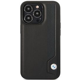 Case BMW BMHCP14X22RBDK iPhone 14 Pro Max 6.7" black/black hardcase Leather Blue Dots - Apple Cases - Cases - Techbox