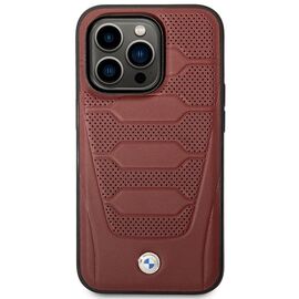 Case BMW BMHMP14L22RPSR iPhone 14 Pro 6.1" Burgundy/burgundy Leather Seats Pattern MagSafe - Apple Cases - Cases - Techbox