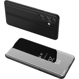 Clear View Case cover for Samsung Galaxy A24 4G flip cover black | Techbox