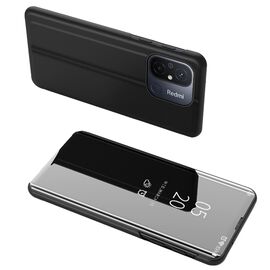 Clear View Case cover for Xiaomi Redmi 11A / Poco C55 / Redmi 12C flip case black | Techbox