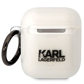 Karl Lagerfeld KLA2HNCHTCT Airpods 1/2 cover transparent Ikonik Choupette - Smartphone Accessories - Cables & Accessories - Techbox