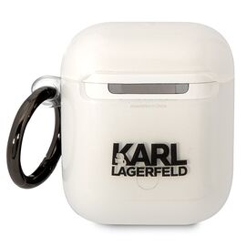 Karl Lagerfeld KLA2HNIKTCT AirPods 1/2 cover transparent Karl`s Head - Smartphone Accessories - Cables & Accessories - Techbox