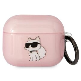 Karl Lagerfeld KLA3HNCHTCP Airpods 3 cover pink/pink Ikonik Choupette - Smartphone Accessories - Cables & Accessories - Techbox