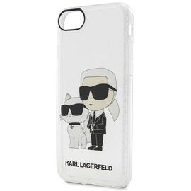 Karl Lagerfeld KLHCI8HNKCTGT iPhone 7/8/ SE 2020 / SE 2022 transparent hardcase Gliter Karl&amp;Choupette - Uncategorized Cases (2) - Cases - Techbox