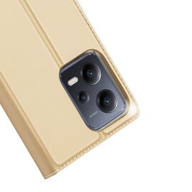 Dux Ducis Skin Pro Case for Xiaomi Redmi Note 12 Pro+ Flip Card Wallet Stand Gold - Xiaomi Cases - Cases - Techbox