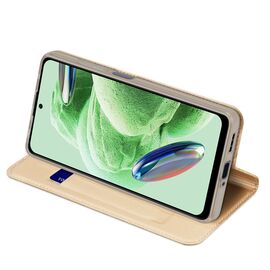 Dux Ducis Skin Pro Case for Xiaomi Redmi Note 12 Pro+ Flip Card Wallet Stand Gold - Xiaomi Cases - Cases - Techbox