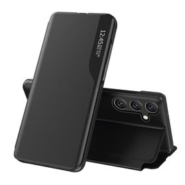 Eco Leather View Case cover for Samsung Galaxy A24 4G with a flip stand black | Techbox