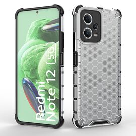 Honeycomb case for Xiaomi Redmi Note 12 5G / Poco X5 5G armored hybrid cover black | Techbox