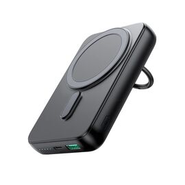 Wireless powerbank 10000mAh Joyroom JR-W050 20W MagSafe with ring and stand - black - Travel Chargers - Smartphone Chargers - Techbox