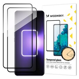 Wozinsky Full Glue Tempered Glass 2x Tempered Glass for Realme GT Neo 5 / Realme GT3 9H Full Screen Black Frame Screen Protector | Techbox