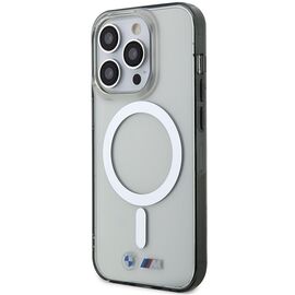 Case BMW BMHMP14LHCRS iPhone 14 Pro 6.1" transparent hardcase Silver Ring MagSafe | Techbox