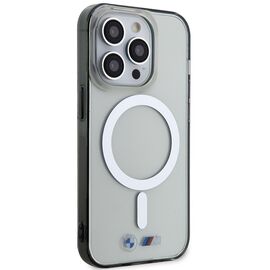 Case BMW BMHMP14LHCRS iPhone 14 Pro 6.1" transparent hardcase Silver Ring MagSafe | Techbox
