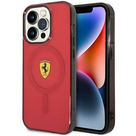 Ferrari FEHMP14LUKR iPhone 14 Pro 6.1" red/red hardcase Translucent Magsafe - Apple Cases - Cases - Techbox