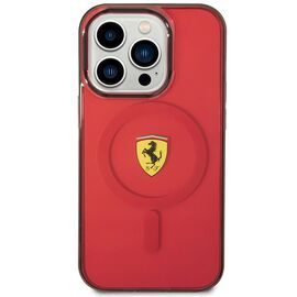 Ferrari FEHMP14LUKR iPhone 14 Pro 6.1" red/red hardcase Translucent Magsafe - Apple Cases - Cases - Techbox