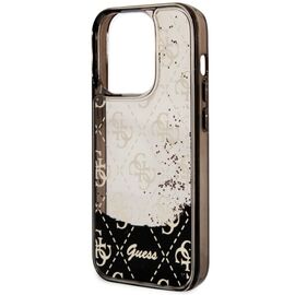 Guess GUHCP14LLC4PSGK iPhone 14 Pro 6.1" black/black hardcase Liquid Glitter 4G Transculent | Techbox