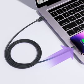Joyroom Multi-Color Series A14 Lightning /USB-A 2.4A 1.2 m Cable - Black - Cables & Adapters - Cables & Accessories - Techbox