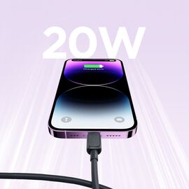 Joyroom Multi-Color Series A14 USB-C/ Lightning Cable 20W 1.2 m - Black