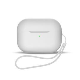 Silicone case for AirPods 1 / AirPods 2 + wrist strap lanyard - white - Smartphone Accessories - Cables & Accessories - Techbox