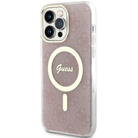 Guess GUHMP14XH4STP iPhone 14 Pro Max 6.7" pink/pink hardcase 4G MagSafe - Apple Cases - Cases - Techbox