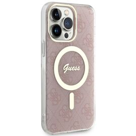 Guess GUHMP14XH4STP iPhone 14 Pro Max 6.7" pink/pink hardcase 4G MagSafe - Apple Cases - Cases - Techbox