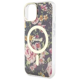 Guess Flower MagSafe case for iPhone 14 - black - Uncategorized Cases (2) - Cases - Techbox