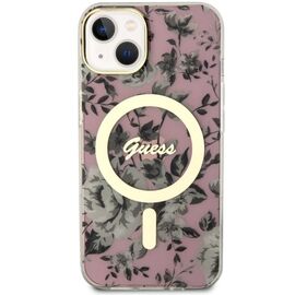 Guess Flower MagSafe case for iPhone 14 - pink - Uncategorized Cases (2) - Cases - Techbox