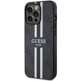 Guess GUHMP13LP4RPSK iPhone 13 Pro / 13 6.1" black/black hardcase 4G Printed Stripes MagSafe | Techbox