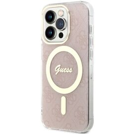 Guess GUHMP14LH4STP iPhone 14 Pro 6.1" pink/pink hardcase 4G MagSafe - Apple Cases - Cases - Techbox