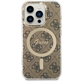 Guess GUHMP14LH4STW iPhone 14 Pro 6.1" brown/brown hardcase 4G MagSafe - Apple Cases - Cases - Techbox
