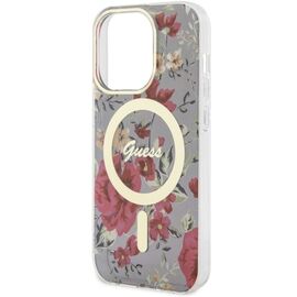 Guess GUHMP14LHCFWSA iPhone 14 Pro 6.1" green/khaki hardcase Flower MagSafe - Apple Cases - Cases - Techbox