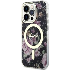 Guess GUHMP14LHCFWSK iPhone 14 Pro 6.1" black/black hardcase Flower MagSafe - Apple Cases - Cases - Techbox