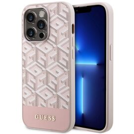 Guess GUHMP14LHGCFSEP iPhone 14 Pro 6.1" pink/pink hard case GCube Stripes MagSafe | Techbox