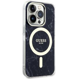 Guess GUHMP14LPCUMAK iPhone 14 Pro 6.1" black/black hardcase Marble MagSafe - Apple Cases - Cases - Techbox