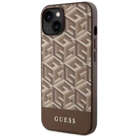 Guess GUHMP14MHGCFSEW iPhone 14 Plus 6.7" brown/brown hard case GCube Stripes MagSafe | Techbox