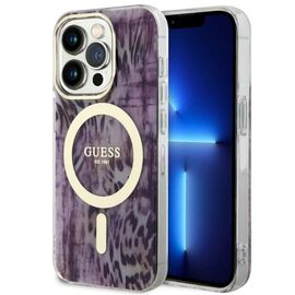 Guess GUHMP14XHLEOPWP iPhone 14 Pro Max 6.7" pink/pink hardcase Leopard MagSafe - Apple Cases - Cases - Techbox