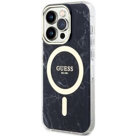 Guess GUHMP14XPCUMAK iPhone 14 Pro Max 6.7" black/black hardcase Marble MagSafe - Apple Cases - Cases - Techbox