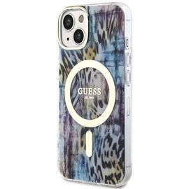 Guess Leopard MagSafe case for iPhone 14 - blue - Uncategorized Cases (2) - Cases - Techbox