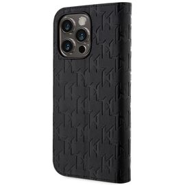 Karl Lagerfeld KLBKP14LSAKLHPK iPhone 14 Pro 6.1" bookcase black/black Saffiano Monogram | Techbox