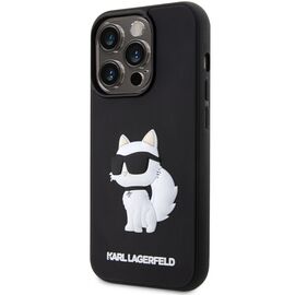 Karl Lagerfeld KLHCP14L3DRKHNK iPhone 14 Pro 6.1" black/black hardcase Rubber Choupette 3D | Techbox