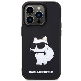 Karl Lagerfeld KLHCP14L3DRKHNK iPhone 14 Pro 6.1" black/black hardcase Rubber Choupette 3D | Techbox