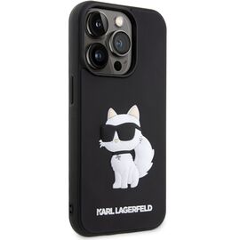 Karl Lagerfeld KLHCP14L3DRKHNK iPhone 14 Pro 6.1" black/black hardcase Rubber Choupette 3D | Techbox