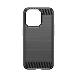 Flexible carbon pattern case for iPhone 15 Pro Carbon Case - black | Techbox