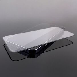 Full Screen Tempered Glass with Frame Case Friendly Wozinsky Full Glue iPhone 15 Pro - Black | Techbox