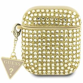 Guess GUA2HDGTPD AirPods 1/2 cover gold/gold Rhinestone Triangle Charm - Smartphone Accessories - Cables & Accessories - Techbox