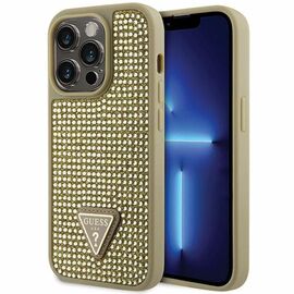 Guess GUHCP14LHDGTPD iPhone 14 Pro 6.1" gold/gold hardcase Rhinestone Triangle - Apple Cases - Cases - Techbox