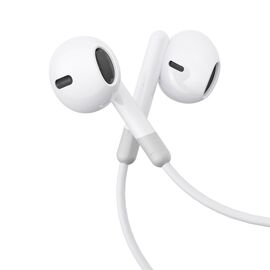 Joyroom JR-EW01 in-ear wired mini jack headphones with remote control - white | Techbox
