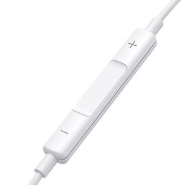 Joyroom JR-EW01 in-ear wired mini jack headphones with remote control - white | Techbox