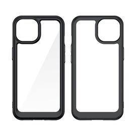 iPhone 15 Plus Outer Space reinforced case with flexible frame - transparent | Techbox