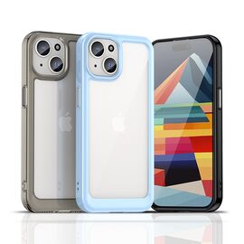 iPhone 15 Plus Outer Space reinforced case with flexible frame - transparent | Techbox